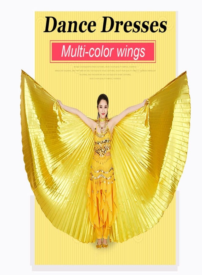 Nimiman Women Egyptian Professional Belly Dance Costume Wings with Sticks for Halloween Back Open Style - Image 3